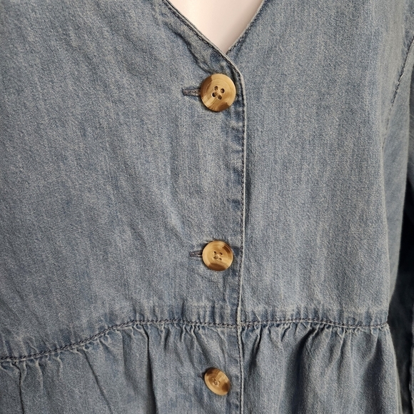 ASOS Denim Tea Dress Women's Size 8 - Picture 4 of 8